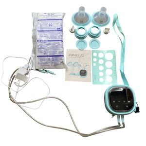 Zomee‎ Z2 Electric Breast Pump Bundle Parts Accessories Tested Works, Breastfeed
